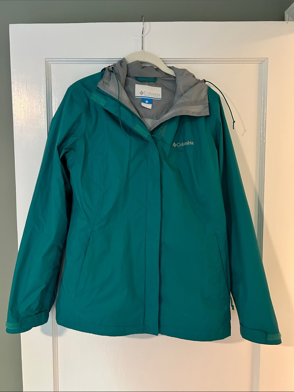 Columbia Women's Teal Hooded Waterproof Ski Jacket